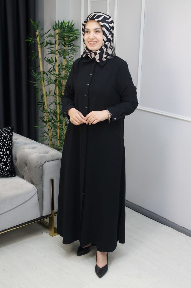 PERFECT Dikdörtgen Metal ÇıtÇıtlı Tam Boy Tunik Lila - 50