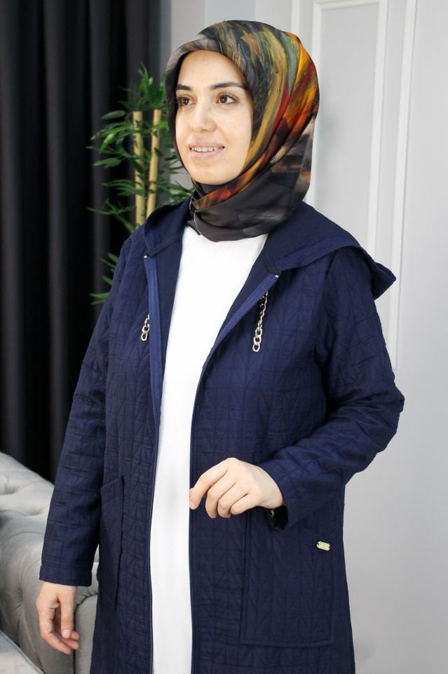 AYŞE AKAY  İnce Kapitone GiyÇık 3 -  SİYAH
