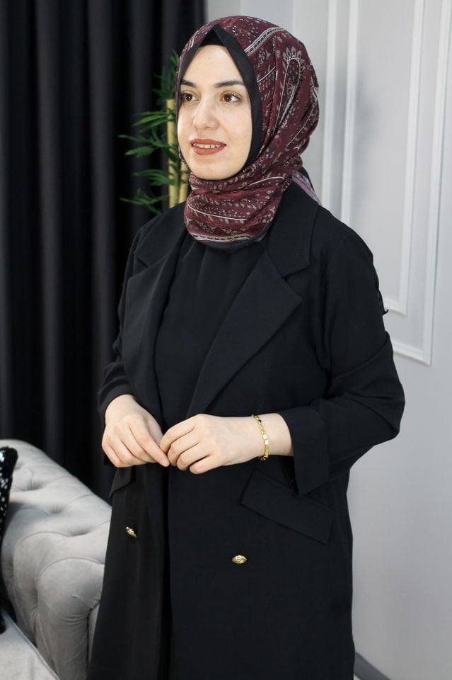 NOCHE Mendil Yaka Ceket 2 BEDEN - Siyah