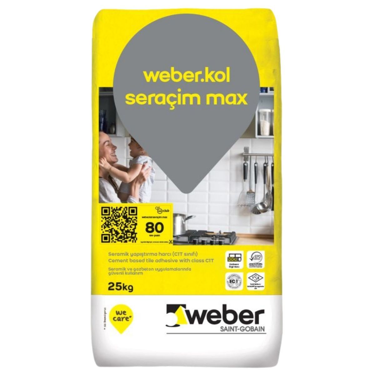 Weber Kol Seracim  Beyaz Yapıştırıcı 25 kg