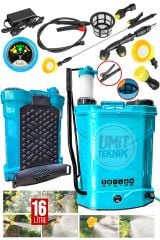 8 Saat Çalışır  Akülü /  Manuel 2 Fonksiyonlu Sırt ilaçlama Dezenfektan Sulama Pompası Makinası SET