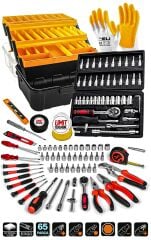 Lüks  Seri  65 Pcs Full Takım 46Lokma Set PenseYankeski,Tornavida Set,3 Metre Combo Seti Takım