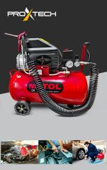 EnÇok Tercih edilen 2HP 50 Lt Full PaketHava Kompresörü Boya,Lastik,Mazot Temizleme 5PCS Havalı Kit