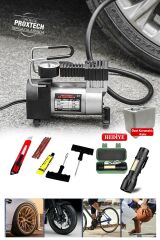 Araç Lastik Şişirme  12 V Araba Oto Araç Lastik Şişirme Pompası 160 Psi Metal Gövde Kompresör  Set