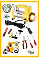 Çok Amaçlı Full Taşınabilir 140 Psı Araba Oto Araç Lastik Şişirme Pompası Metal Gövde Kompresör