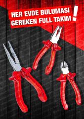 10 PCS Full Takım El Aleti Kiti Pense Kombin,3 Metre,Çekiç,Yıldız,Düz,Tamir Kiti