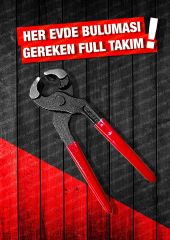 11 PCS Full Takım El Aleti Kiti Pense Kombin,3 Metre,Çekiç,Yıldız,Düz,Kerpeten Tamir Kiti