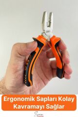 Mini Takı Bijuteri Seti Dayanıklı Kesme Kıvırma Pense Yan Keski Karga Burun Hobi Alet Takımı 3'lü