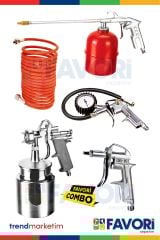 Favorisepetim En Çok Tercih Edilen MyTool 50 LtHava Kompresörü Yüksek  Kalite 5 Parça Havalı Set