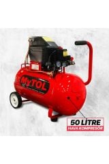 Mytol 50 Litre Hava Kompresörü 2Hp 8Bar 15mt Spiral Hortum HavaTabancası- Jakları Full- Fırsat Paket