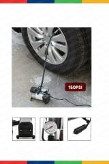 Yüksek Kalite Taşınabilir 150Psi 12V Top Bisiklet Minicar Lastik Şişirme Pompası Hava Kompresörü Kit