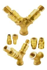 Yüksek Kalite Havalı Kompresörler için 2'li Dağıtıcı ve Hava Giriş Rekorları 3/8''