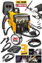 MIG Torçlu İnverter Kaynak IG 3Fonksiyonlu Profesyonel Gazsız Gazaltı Dijital Ekran Kaynak Teli Set