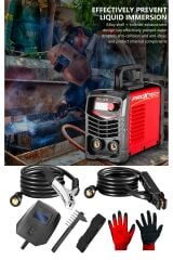 Profesyonel Taşınabilirelektrot Tutucu 200 Amper LCD Göstergeli İnvertörTaşınabilir Kaynak Makinesi