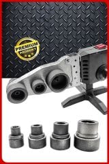 Yüksek Kalite Çift Residans Ayarlı Pprc Plastik Boru Kaynak Makinesi 3 Metre Teflon Makaslı Set