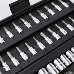 Yüksek Kaliteli 1/4'' Wrench Set: Profesyonel Kullanım İçin Özel Tasarım 46 Parça Mini Lokma Takımı