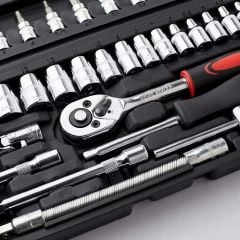 Premium 46 Parça Mini Lokma Takımı Otomatik Cırcırlı 1/4'' Set Yüksek Kalite Kombinasyon Alet Seti