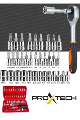 46 Parça Mini Lokma Takımı Otomatik Cırcırlı 1/4'' Wrench Set Yüksek Kalite Kombinasyon Alet Seti