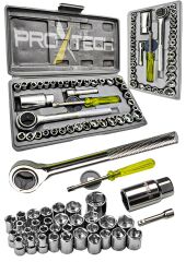 45 Parça Çok Fonksiyonlu Krom Çelik 40 Parça Cırcırlı Lokma Pense,Tornavida Kontrol Kalemi Ful set