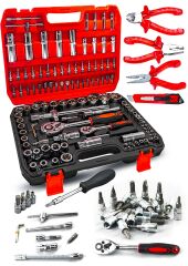 Profesyonel 112 Parça Çok Fonksiyonlu 1/2 Ve 1/4 Cırcırlı Lokma Anahtar Takımı Bits Uç Penseli Set