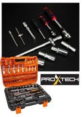 Profesyonel 108 Parça  Çok Fonksiyonlu  1/2 Ve 1/4 Cırcırlı Lokma Anahtar Takımı Bits Uç Full Set