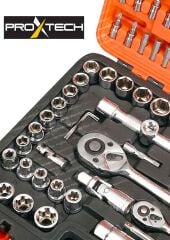 Profesyonel 108 Parça  Çok Fonksiyonlu  1/2 Ve 1/4 Cırcırlı Lokma Anahtar Takımı Bits Uç Full Set