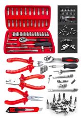 50 Parça Mini Lokma Takımı Otomatik Cırcırlı 1/4'' Wrench Set Yüksek Kalite Kombinasyon Alet Seti
