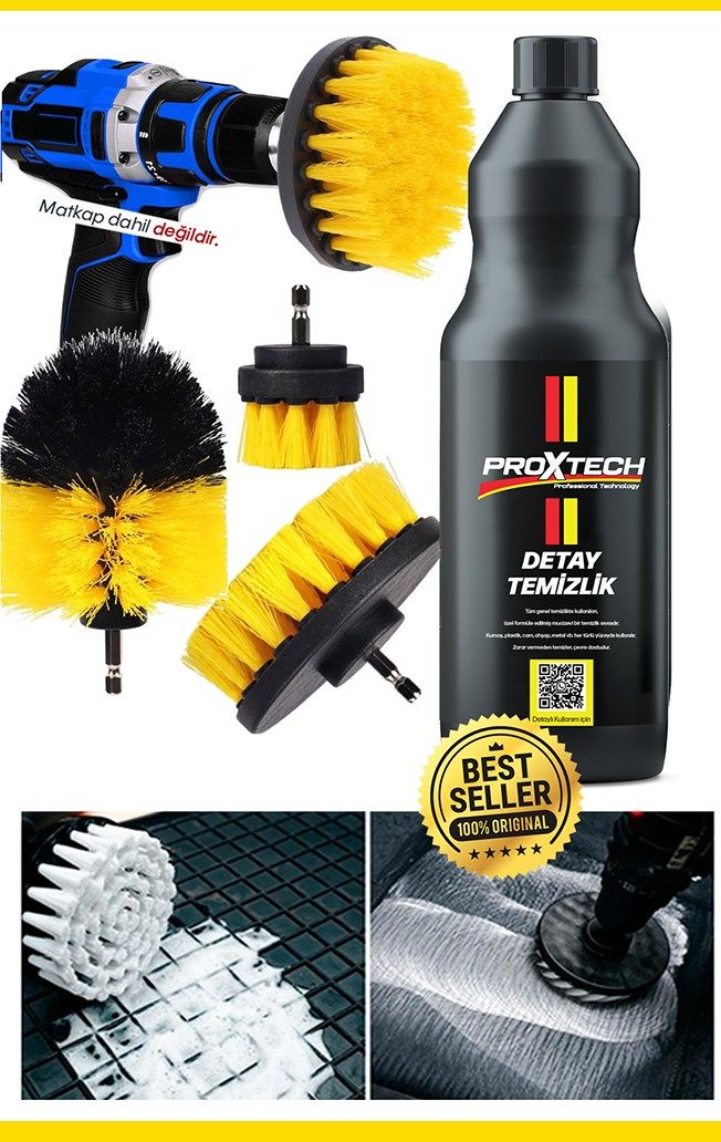 4 Parça Detay Temizlik Oto Temizleme Kuaför İç-Dış Detaylı Temizlik Bakım Koltuk Fırçalama