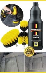 4 Parça Detay Temizlik Oto Temizleme Kuaför İç-Dış Detaylı Temizlik Bakım Koltuk Fırçalama