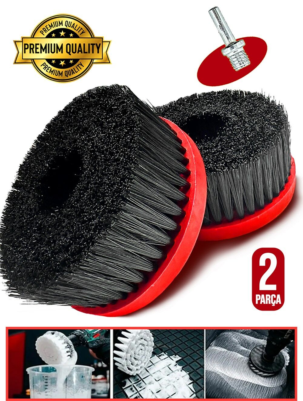 2PCS  Premium Matkaplara ve Polisajlara Öze lKoltuk | Halı | Oto Kuaför | Yıkama Polisaj Fırçası