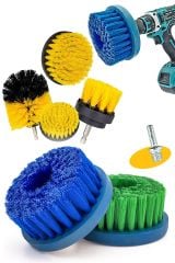 6  Parça Yüksek Mikron Matkaplara ve Polisajlara Özel Paspas Koltuk  Halı  Yıkama  Fırça Seti