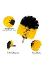 4'lü Matkap Ucuna Takılan Temizlik Fırça Seti