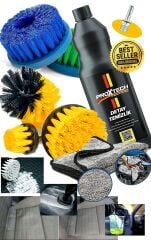Detay Temizlik 7 Parça Oto Temizleme Kuaför İç-Dış Detaylı Temizlik Bakım Koltuk Fırçalama Set