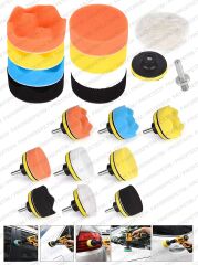 Pro 15 Pasta Cila Polisaj Süngeri Seti 115mm Matkap Uyumlu Pasta Cila Fırçalama  Parlatma Seti