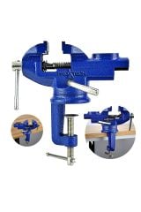 PROXTECH  Çok Fonsksiyonlu 360 Döner Tezgah Masa Mengenesi Mini Örslü Mengene 60Mm