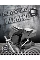 Pro 360 Dönerli Profesyonel Ağır Hizmet Yüksek Hassasiyetli Örslü Masa Tezgah Mengenesi 80 mm