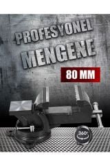 Pro 360 Dönerli Profesyonel Ağır Hizmet Yüksek Hassasiyetli Örslü Masa Tezgah Mengenesi 80 mm