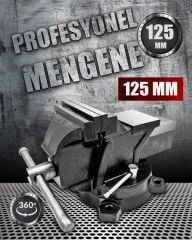 360 Dönerli Profesyonel Ağır Hizmet Yüksek Hassasiyetli Kırılmaz Örslü Masa Tezgah Mengenesi 125 mm