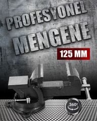 360 Dönerli Profesyonel Ağır Hizmet Yüksek Hassasiyetli Kırılmaz Örslü Masa Tezgah Mengenesi 125 mm