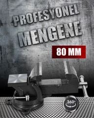 360 Dönerli Profesyonel Ağır Hizmet Yüksek Hassasiyetli Kırılmaz Örslü Masa Tezgah Mengenesi 80 mm