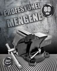 360 Dönerli Profesyonel Ağır Hizmet Yüksek Hassasiyetli Kırılmaz Örslü Masa Tezgah Mengenesi 80 mm