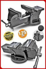 Profesyonel Ağır Hizmet Yüksek Hassasiyetli Kırılmaz Örslü Masa Tezgah Mengenesi 125 mm