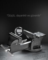 Profesyonel Ağır Hizmet Yüksek Hassasiyetli Kırılmaz Örslü Masa Tezgah Mengenesi 100 mm