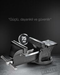 Profesyonel Ağır Hizmet Yüksek Hassasiyetli Kırılmaz Örslü Masa Tezgah Mengenesi 80 mm