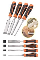 Yüksek Kalite  4 Parça Profesyonel İskarpela Set Kaydırmaz Saplı Oyma Seti