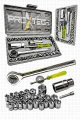 Çok Fonksiyonlu 48 Parça Krom Çelik Cırcırlı Lokma Pense,Yankeski,Tornavida Kontrol Kalemi Ful Paket