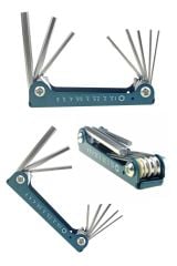 Yüksek Kaliteli 8 PRC Taşınabilir Katlanır Anahtar Altıgen Anahtar Alyan Tamir Kiti Çakı Takımı