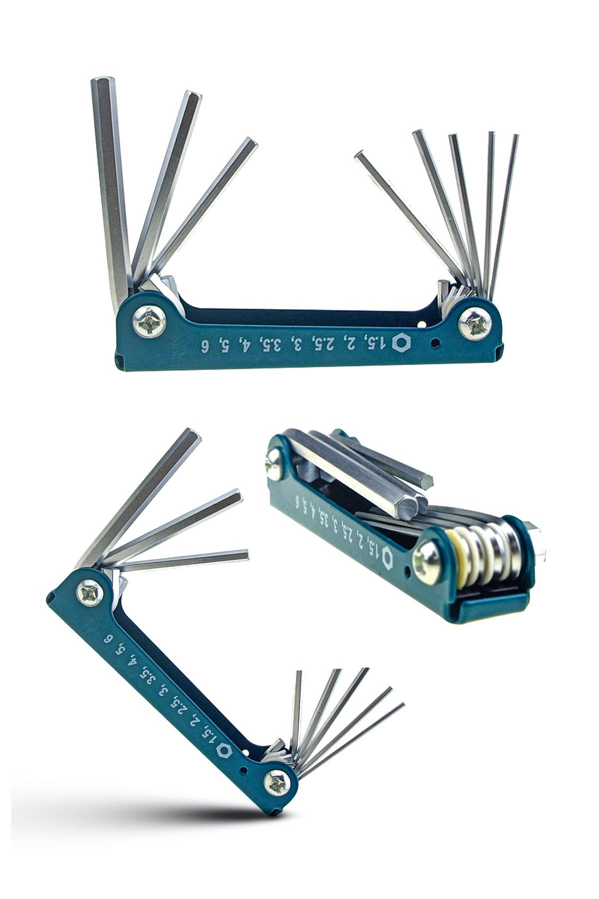 Yüksek Kaliteli 8 PRC Taşınabilir Katlanır Anahtar Altıgen Anahtar Alyan Tamir Kiti Çakı Takımı