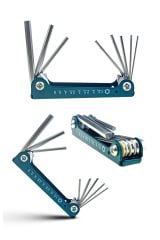 Yüksek Kaliteli 8 PRC Taşınabilir Katlanır Anahtar Altıgen Anahtar Alyan Tamir Kiti Çakı Takımı