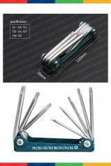 Yüksek Kaliteli 8 PRC Taşınabilir Katlanır Anahtar Torks Anahtar Alyan Tamir Kiti Çakı Takımı